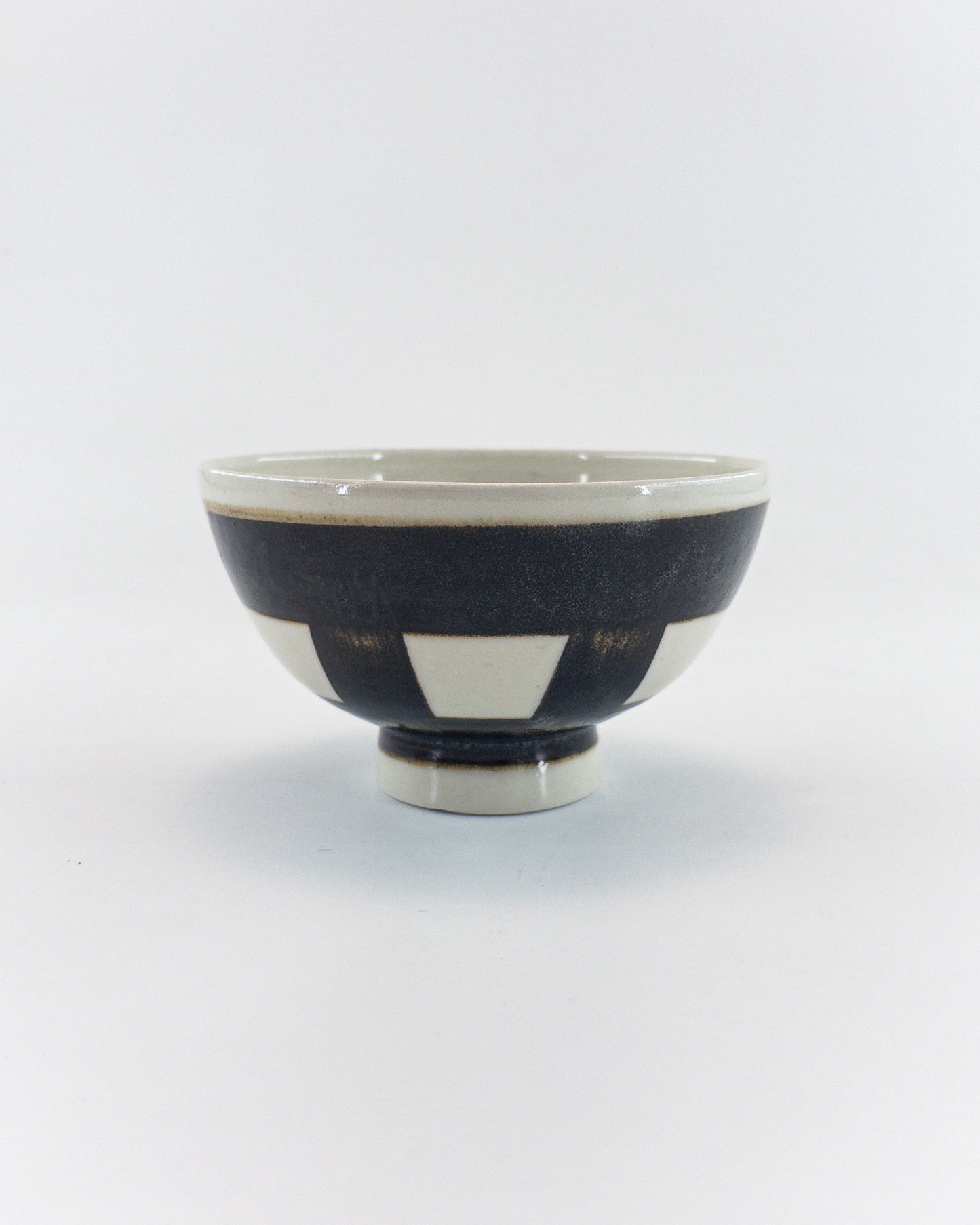 【CANASA】碗 鉄絵格子