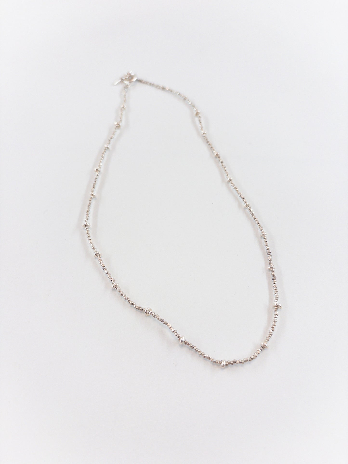 【accessories mau】カレンシルバービーズネックレス