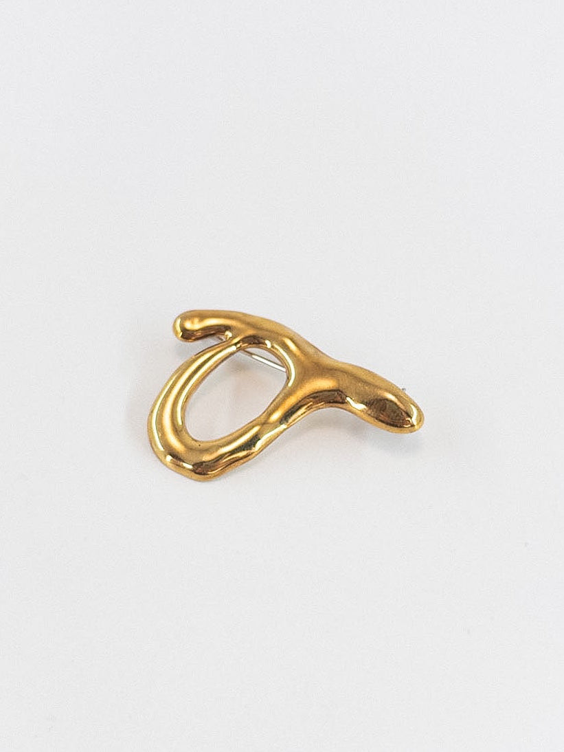 【accessories mau】ゴールドメッキブローチ