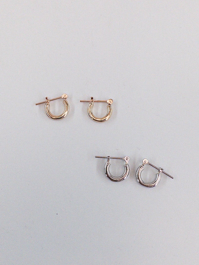 【accessories mau】10Kフープピアス