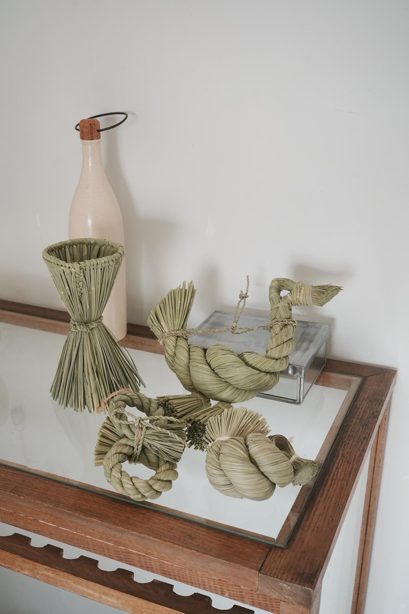 【わらむ】しめ飾り 三宝