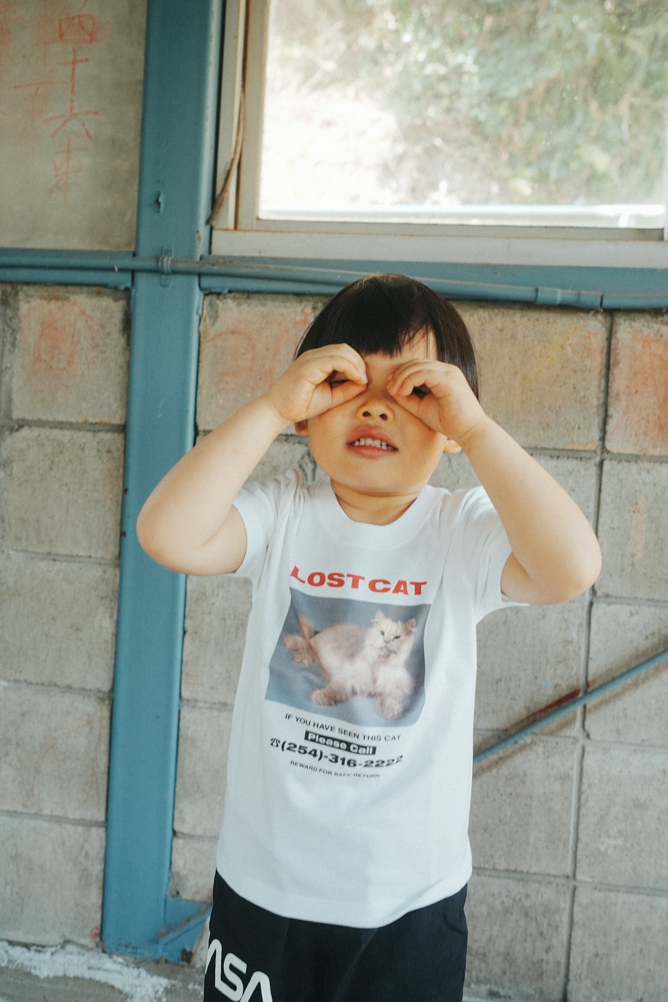【AKISHIKA DESIGN】<KIDS> LOST CAT T-SHIRTS
