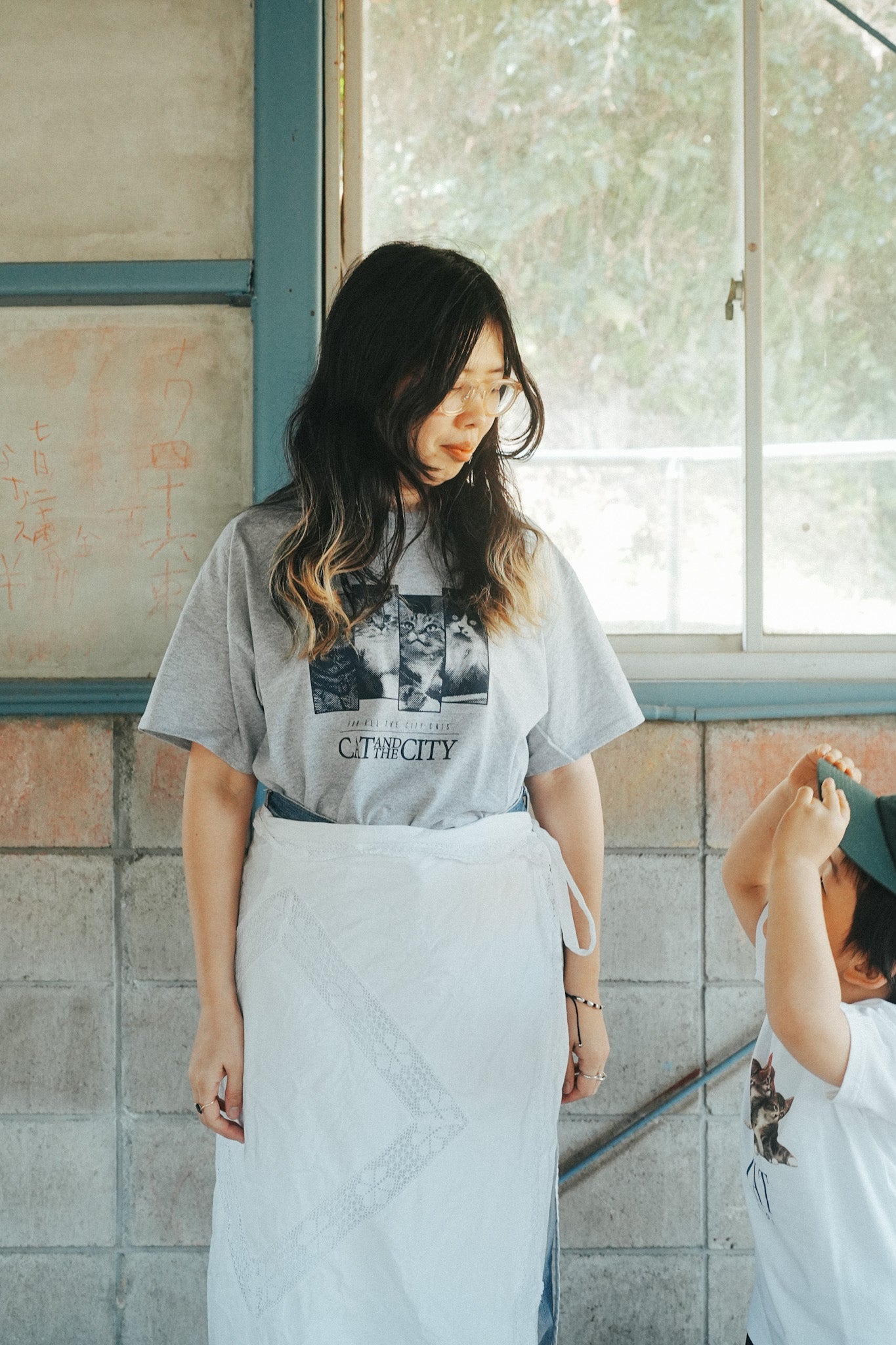 【AKISHIKA DESIGN】 LOST CAT T-SHIRTS