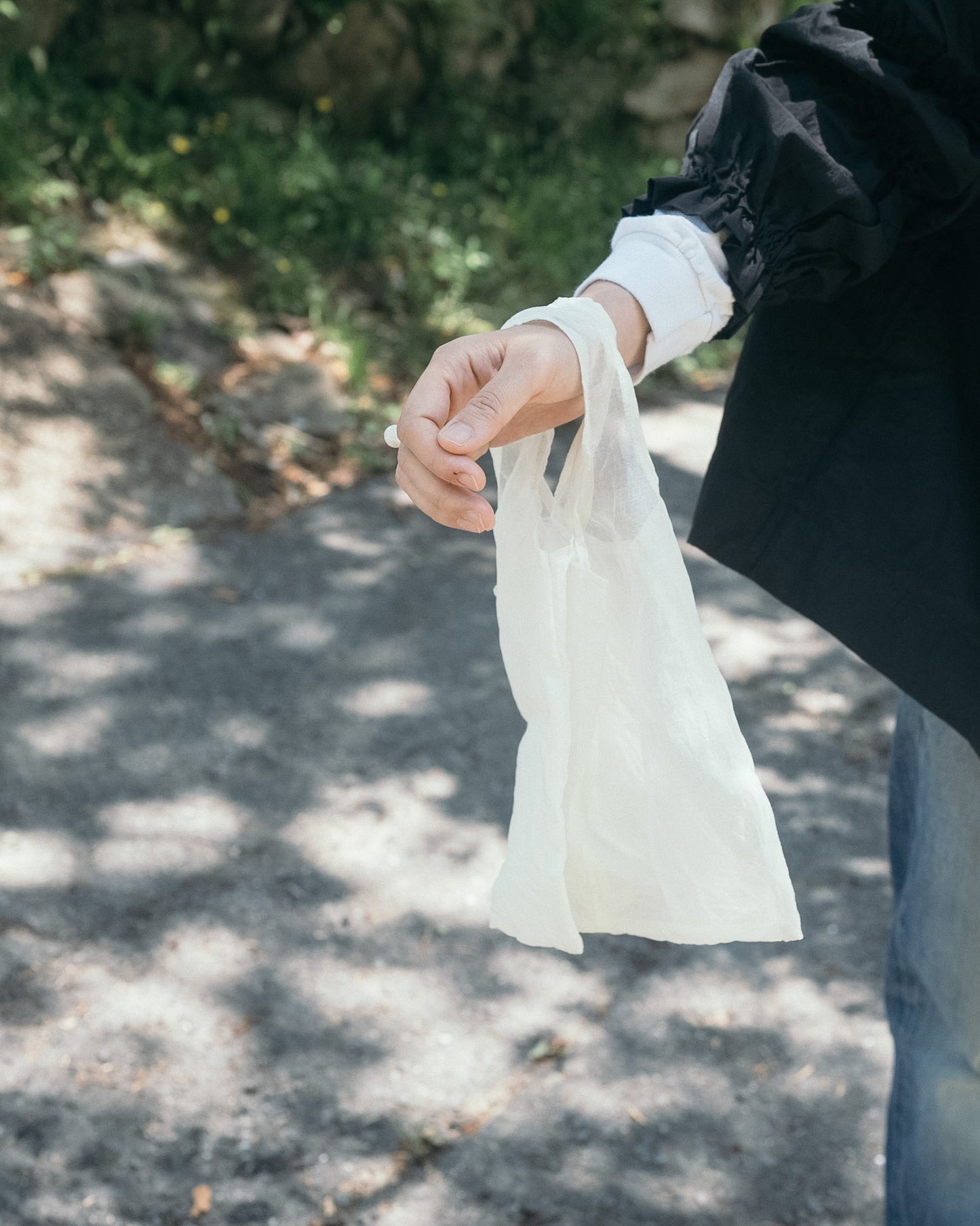 【tsukuroite】cotton organdy tote(mini)