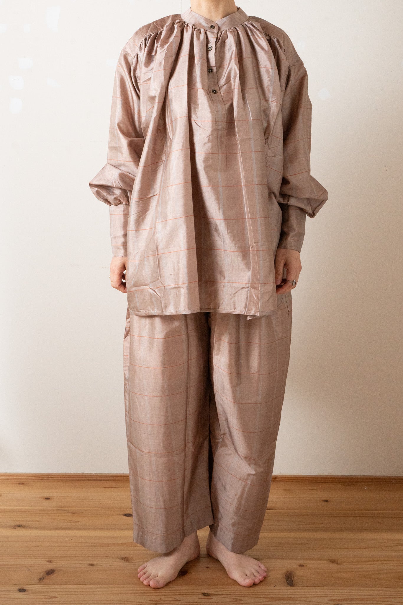 BUNON(ブノン) ワイドベルトパンツ