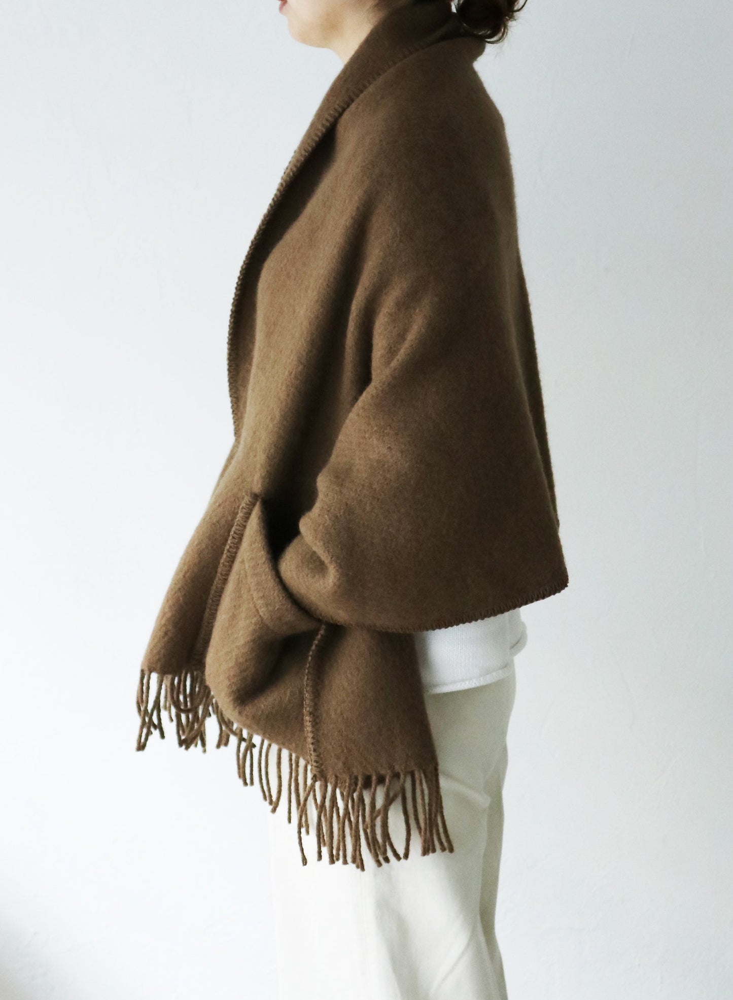 LAPUAN KANKURITUNI pocket shawl(mocca)