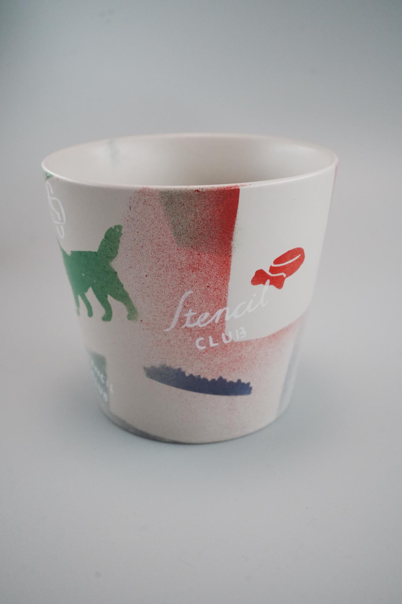 【よしいちひろ】STENCIL POT　S  Dog