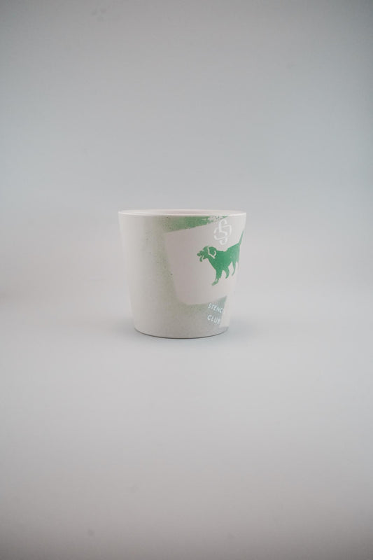 【よしいちひろ】STENCIL POT　S  Dog
