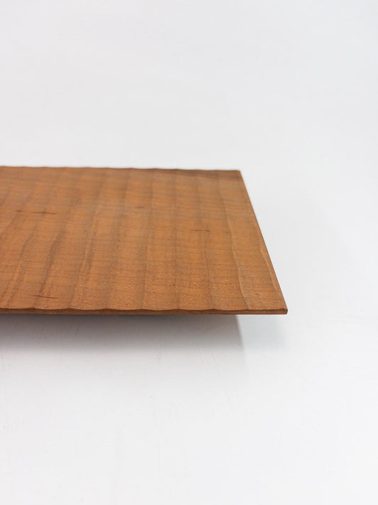 【辻有希】 長皿 イタヤカエデ鉄染め