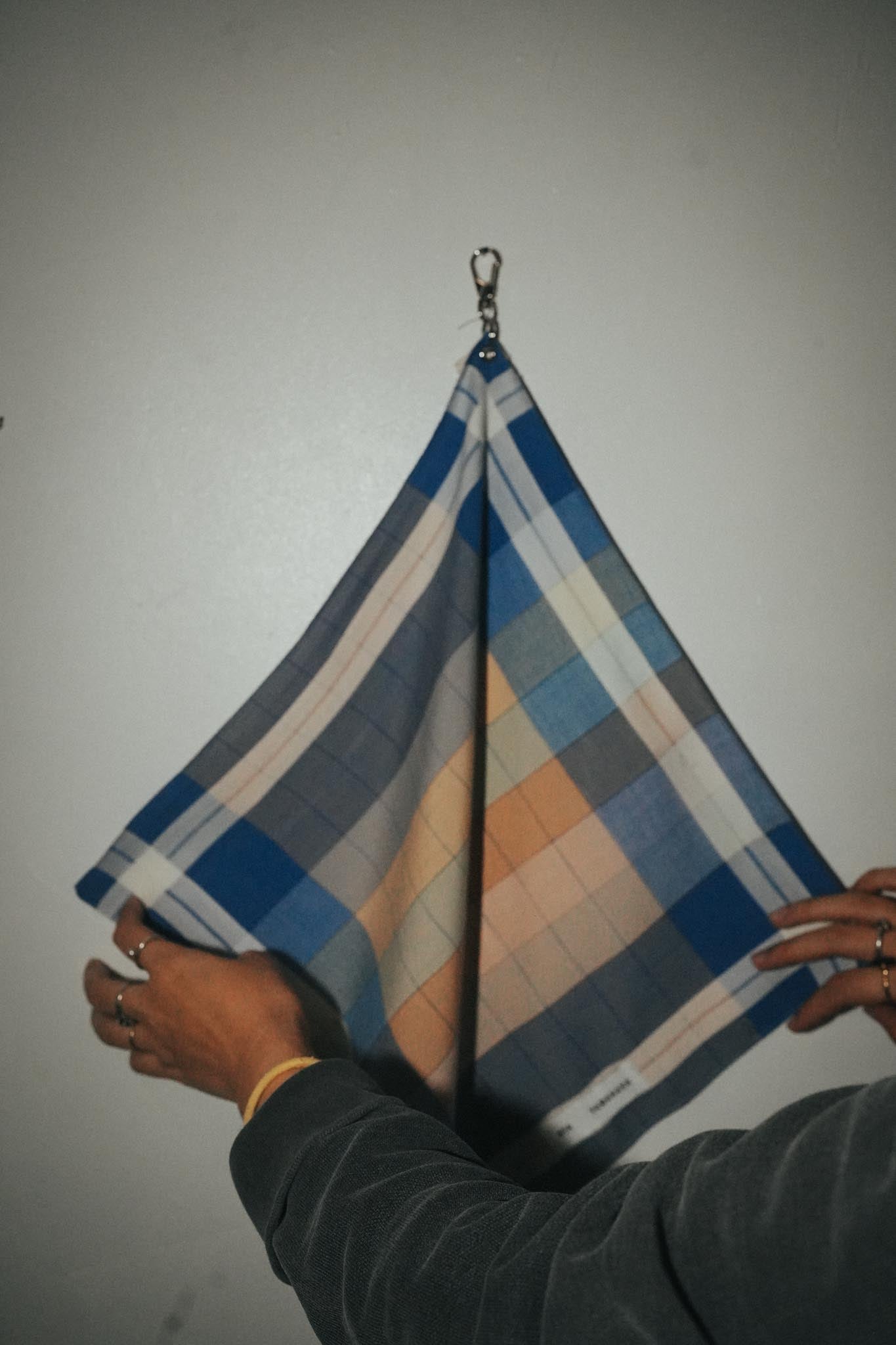 【AYA YAMANAKA】Handkerchief ornament CHECK