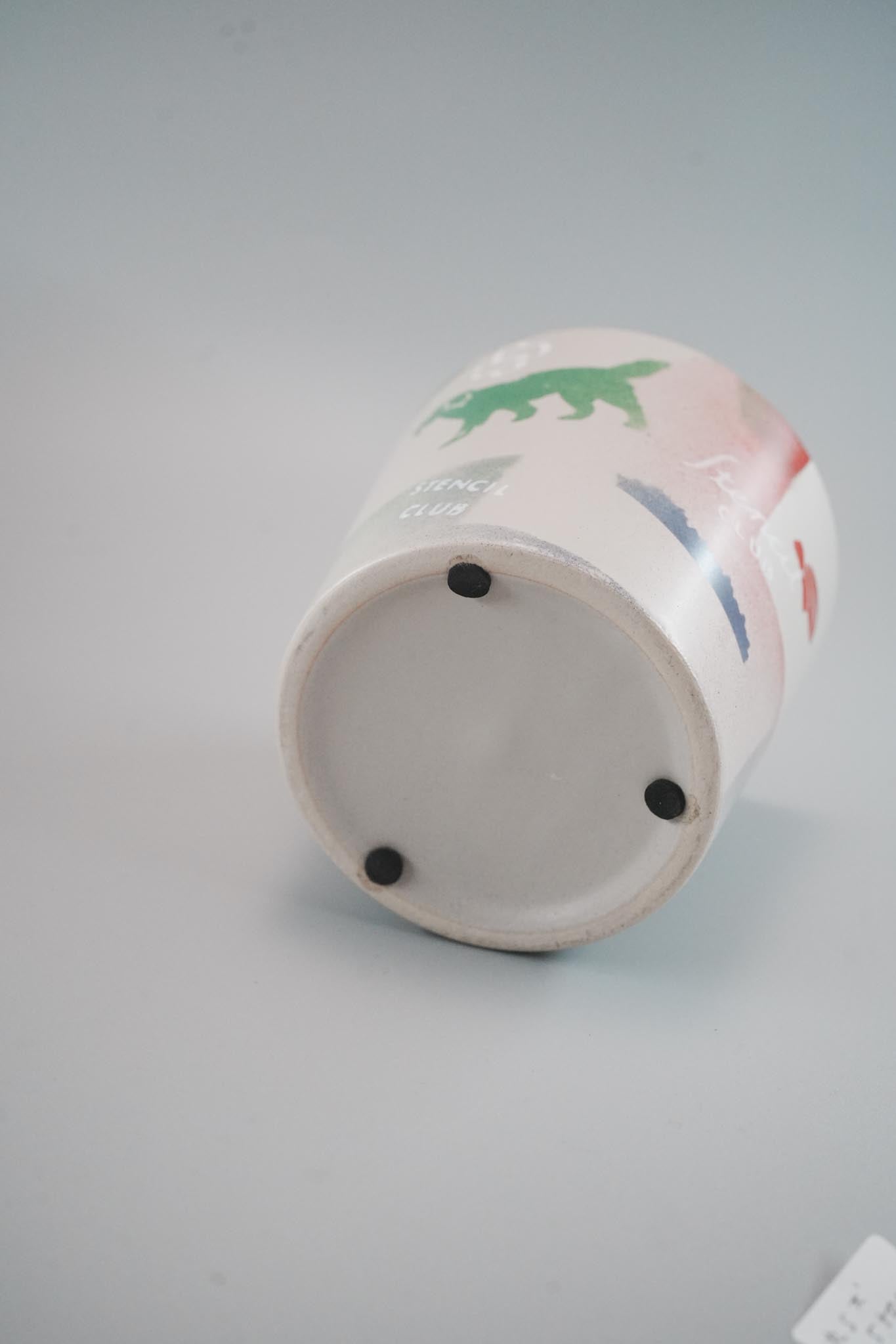 【よしいちひろ】STENCIL POT　S  Dog