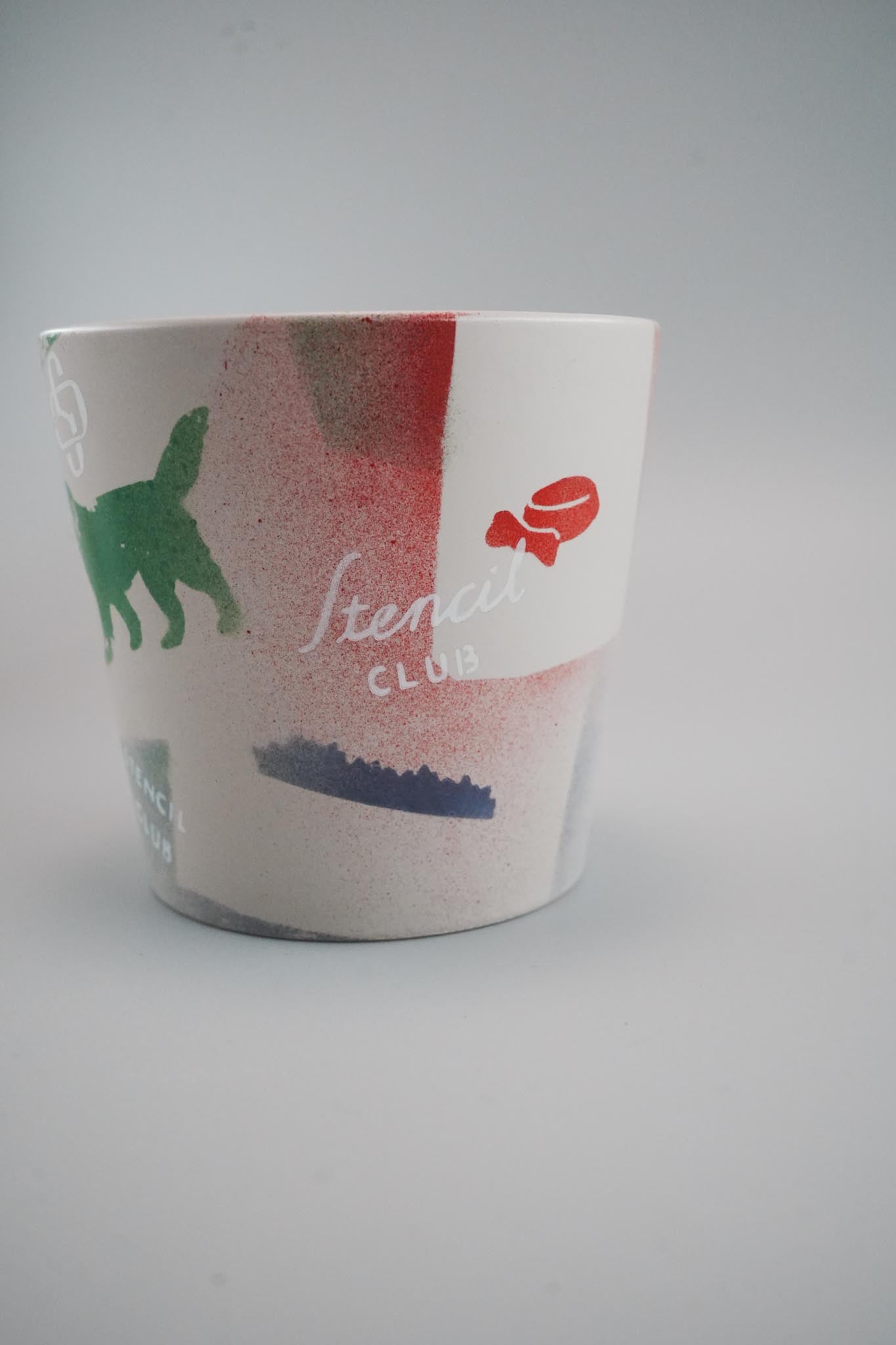 【よしいちひろ】STENCIL POT　S  Dog