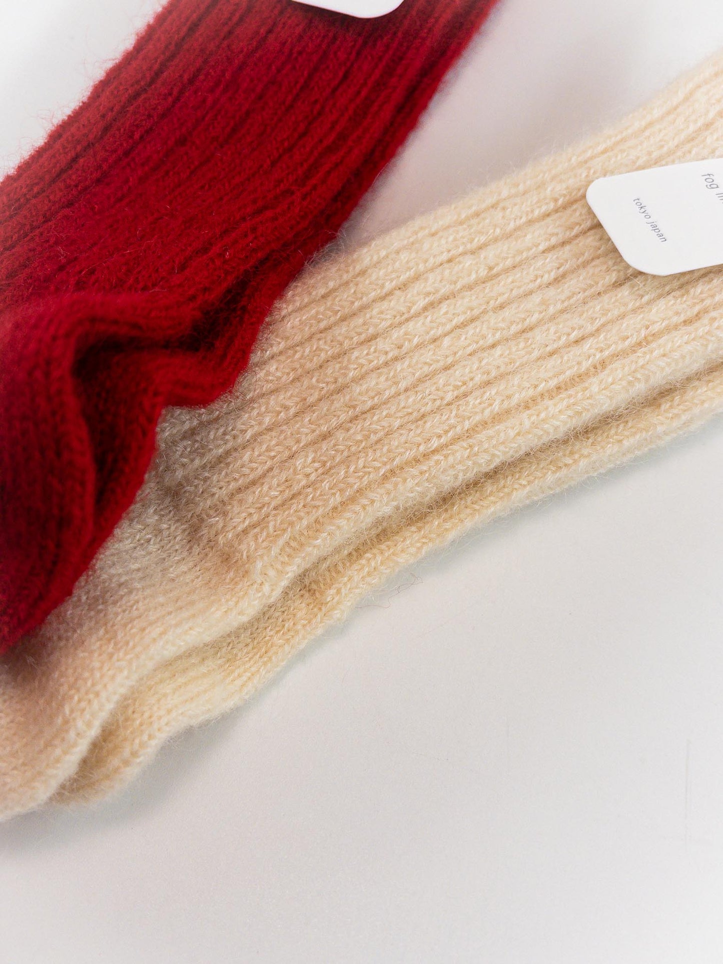 【fog linen work】モヘヤ ソックス