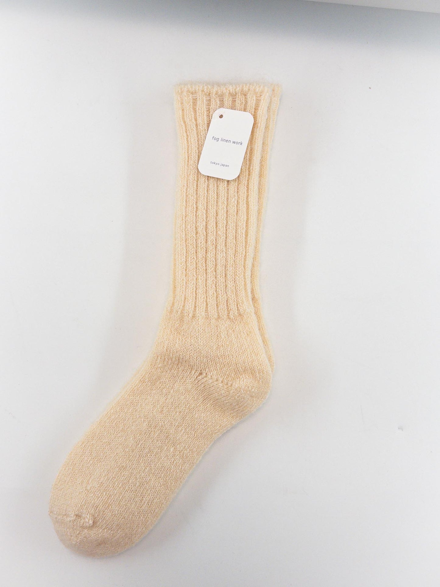 【fog linen work】モヘヤ ソックス