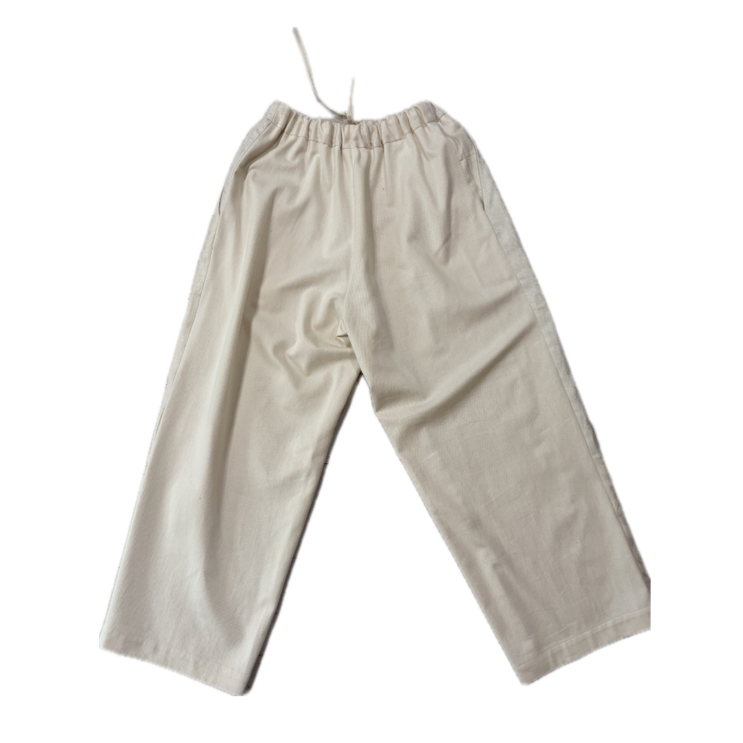 Embroidery towel pants