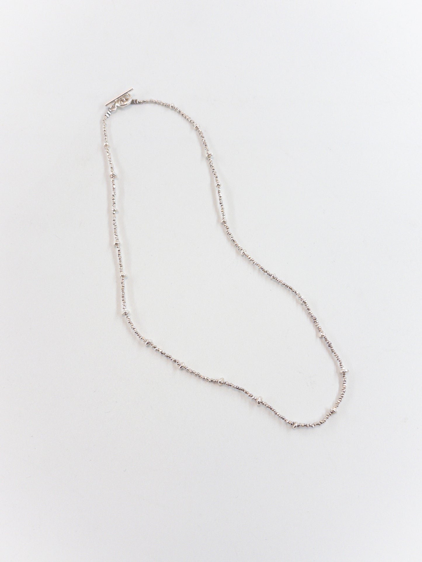【accessories mau】カレンシルバービーズネックレス
