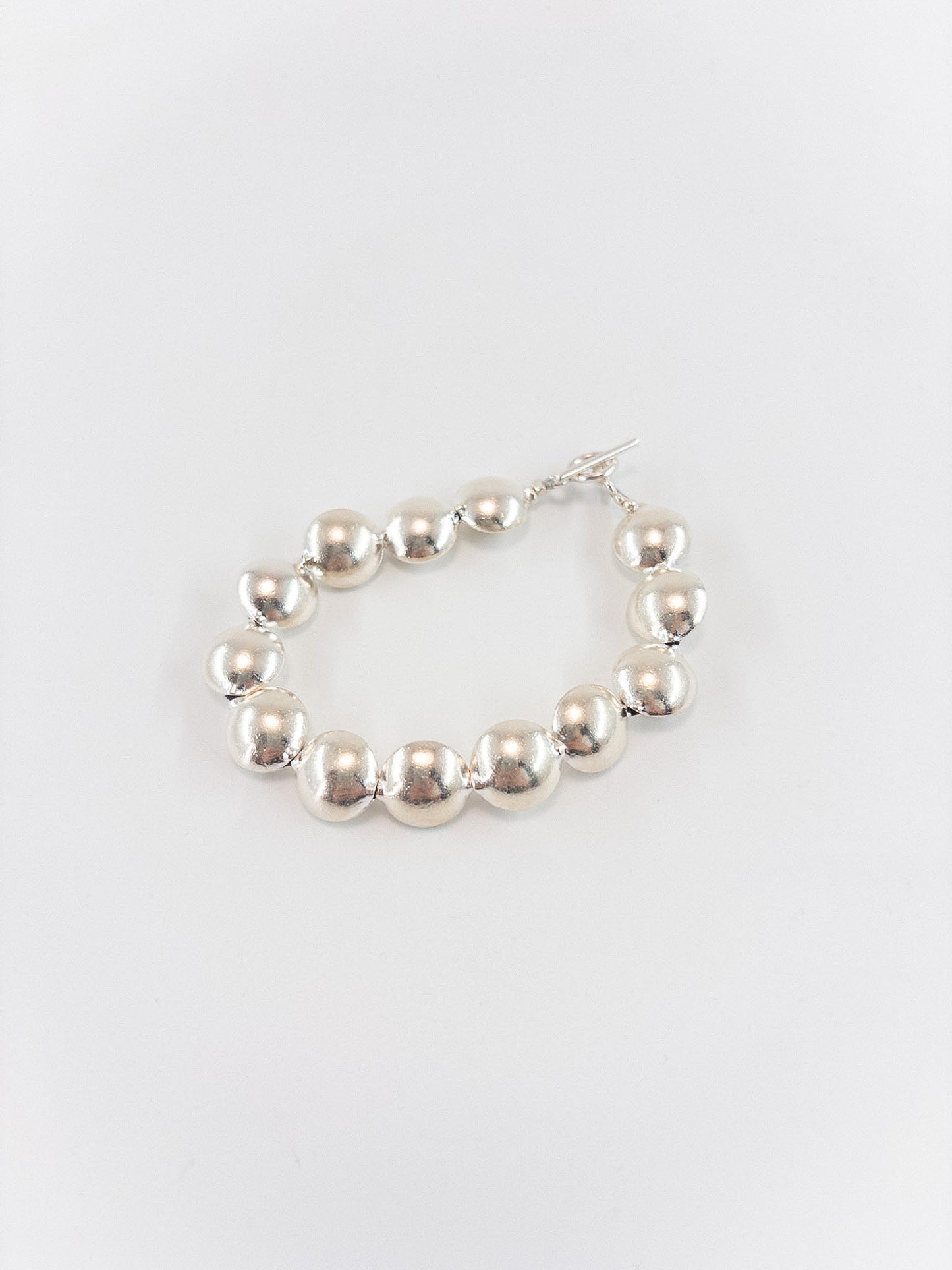 【accessories mau】カレンシルバービーズブレスレット 円盤小