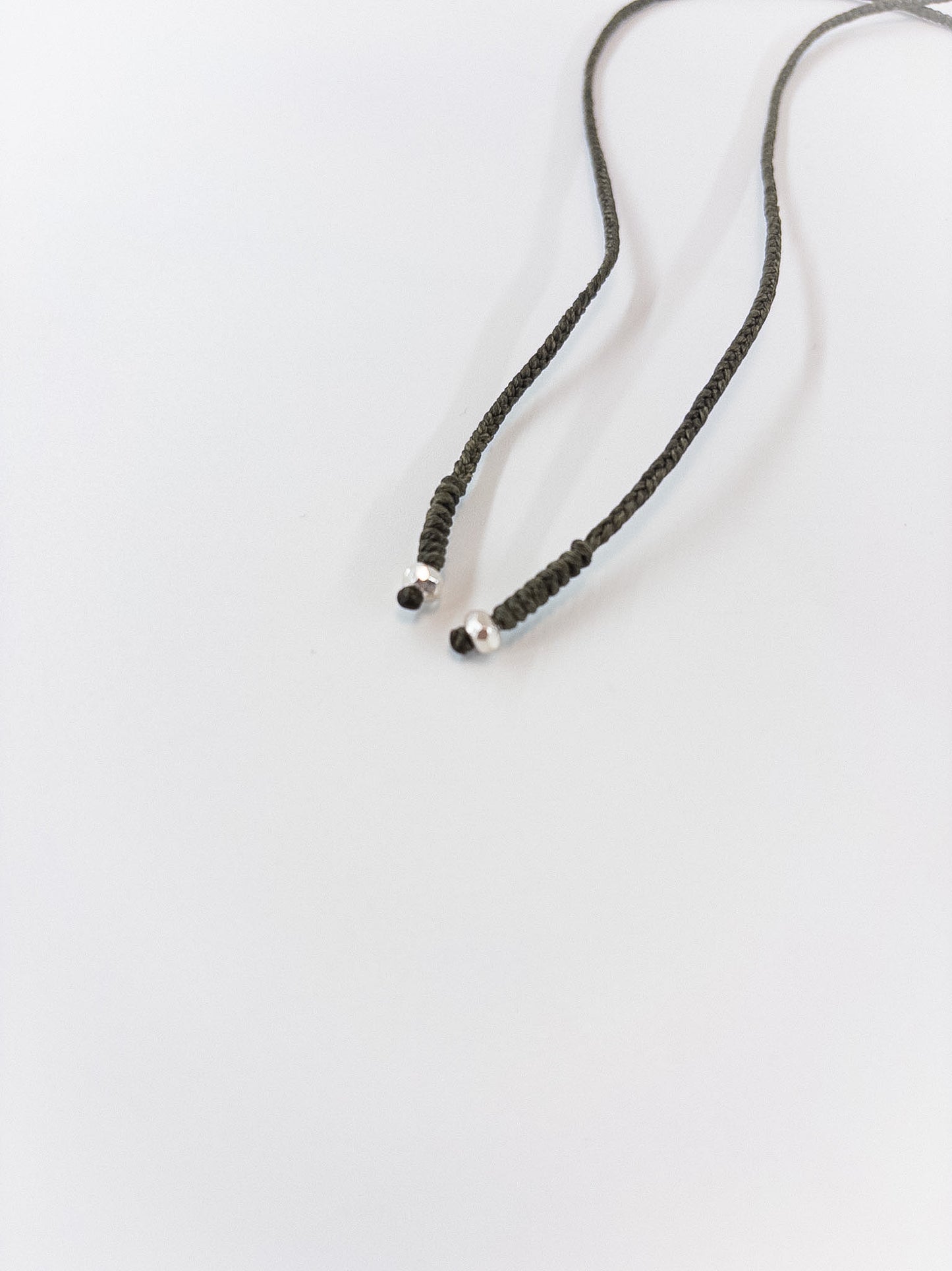 【accessories mau】WAXコードカレンシルバビーズネックレス ○