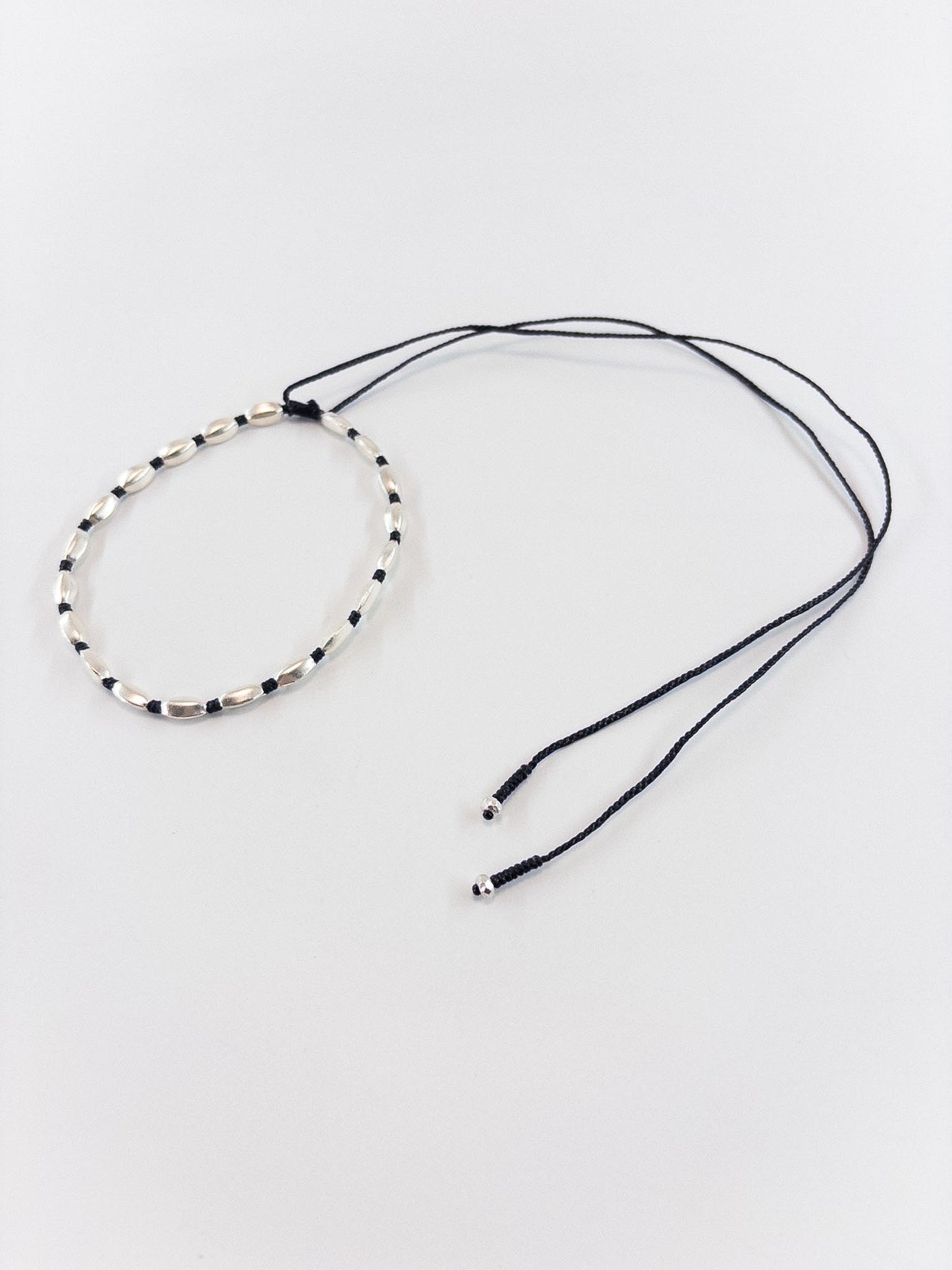 【accessories mau】WAXコードカレンシルバビーズネックレス