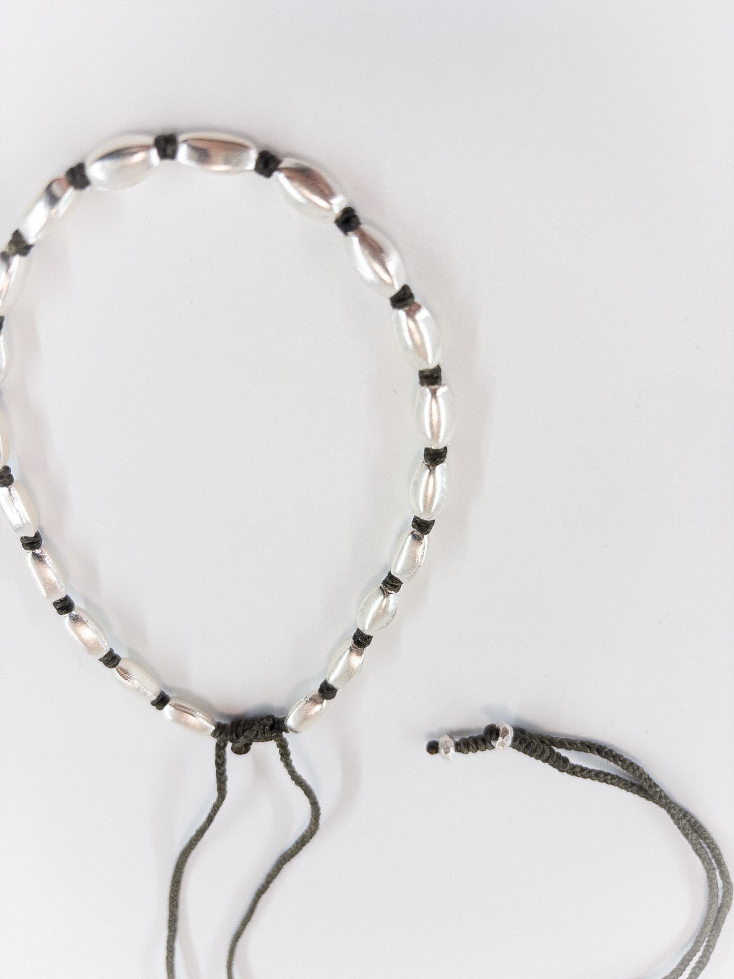 【accessories mau】WAXコードカレンシルバビーズネックレス