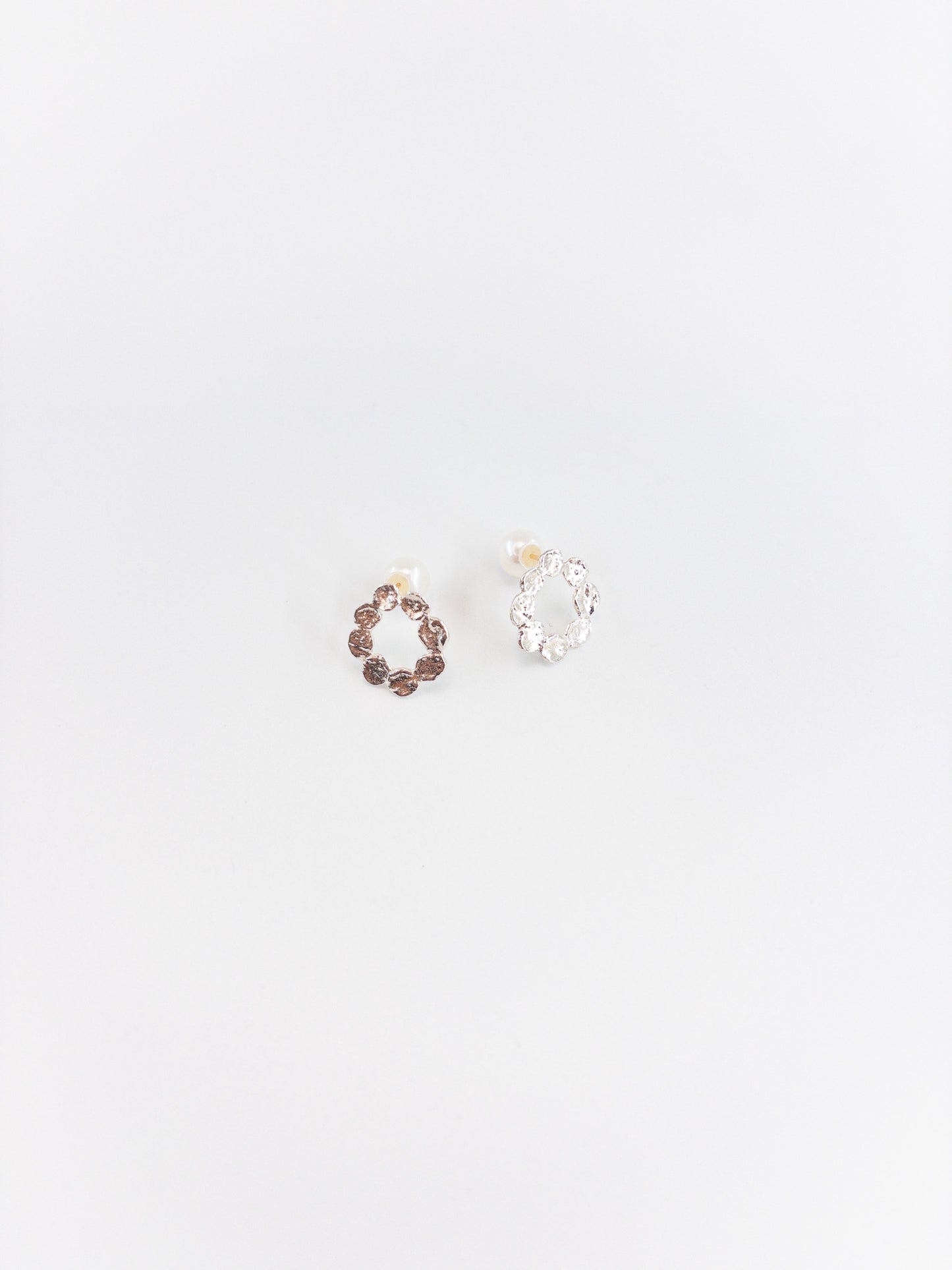 【accessories mau】まるまるシルバーピアス 小