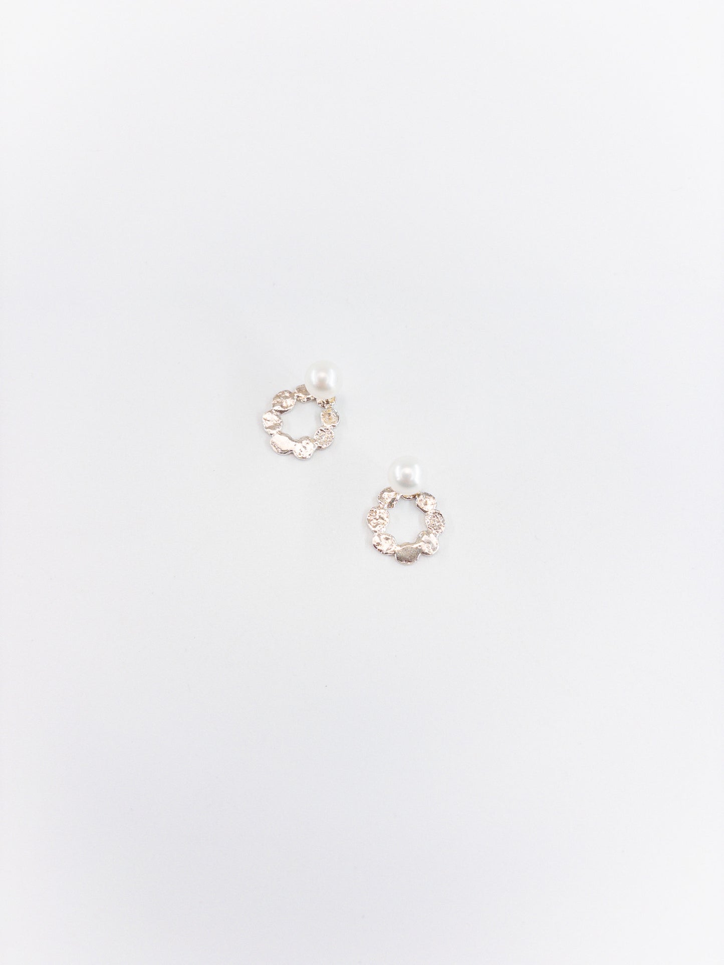 【accessories mau】まるまるシルバーピアス 小