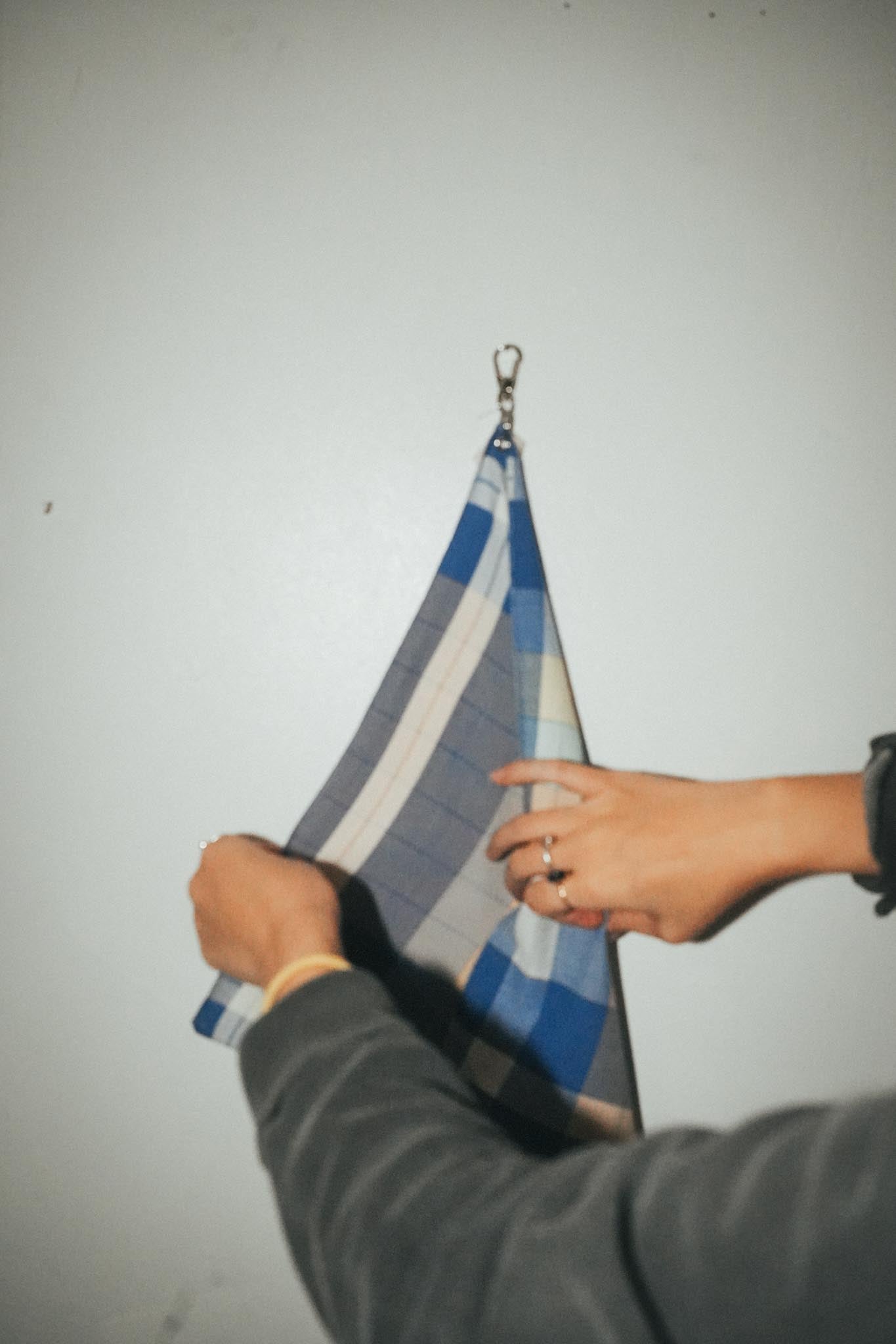 【AYA YAMANAKA】Handkerchief ornament CHECK