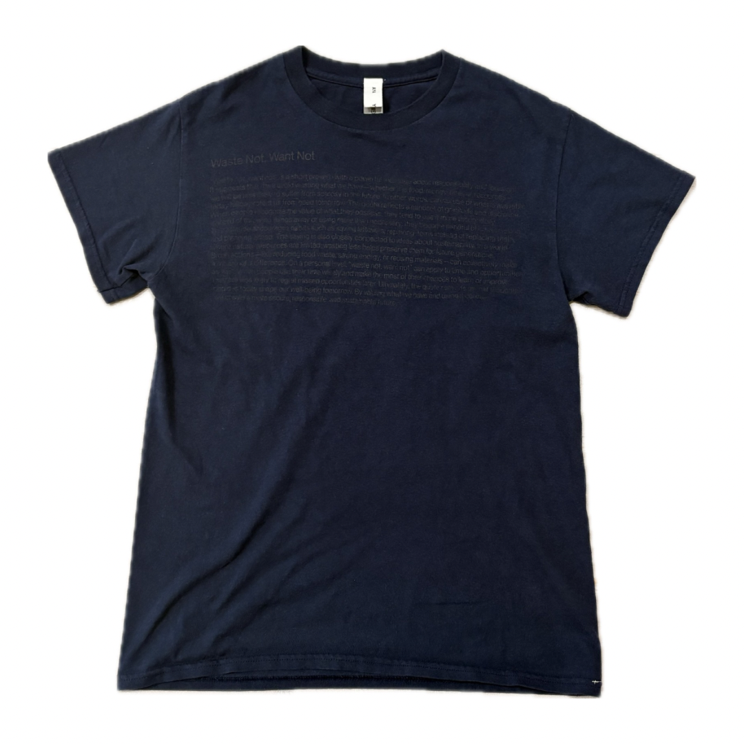 Waste Not Want Not tee / Navy