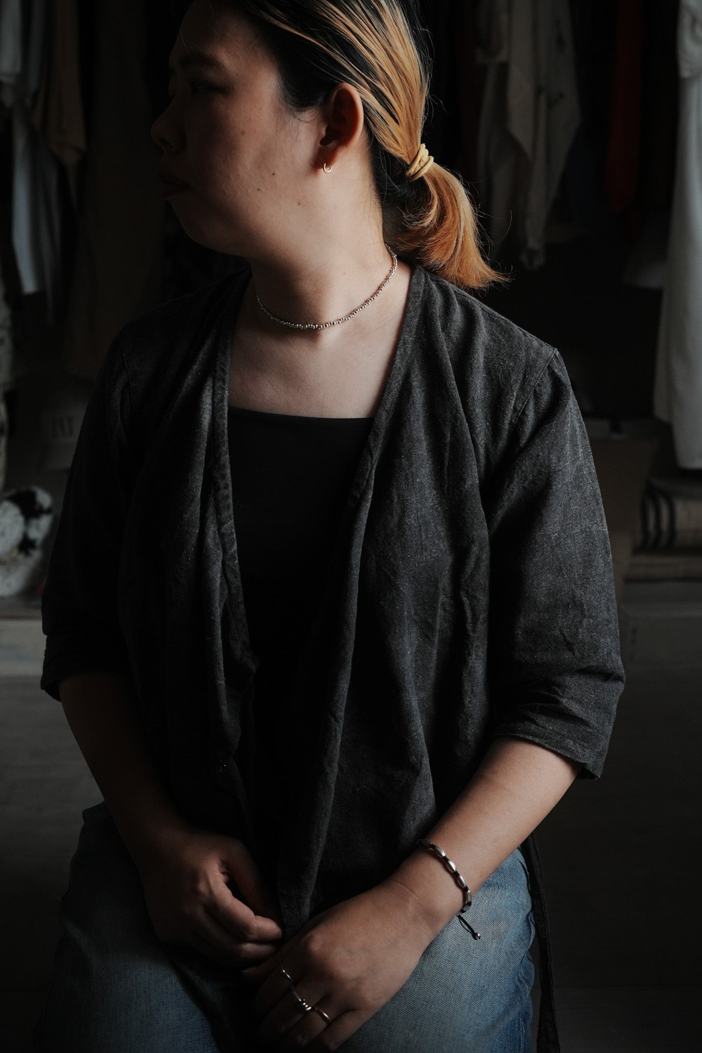 【accessories mau】カレンシルバーネックレス