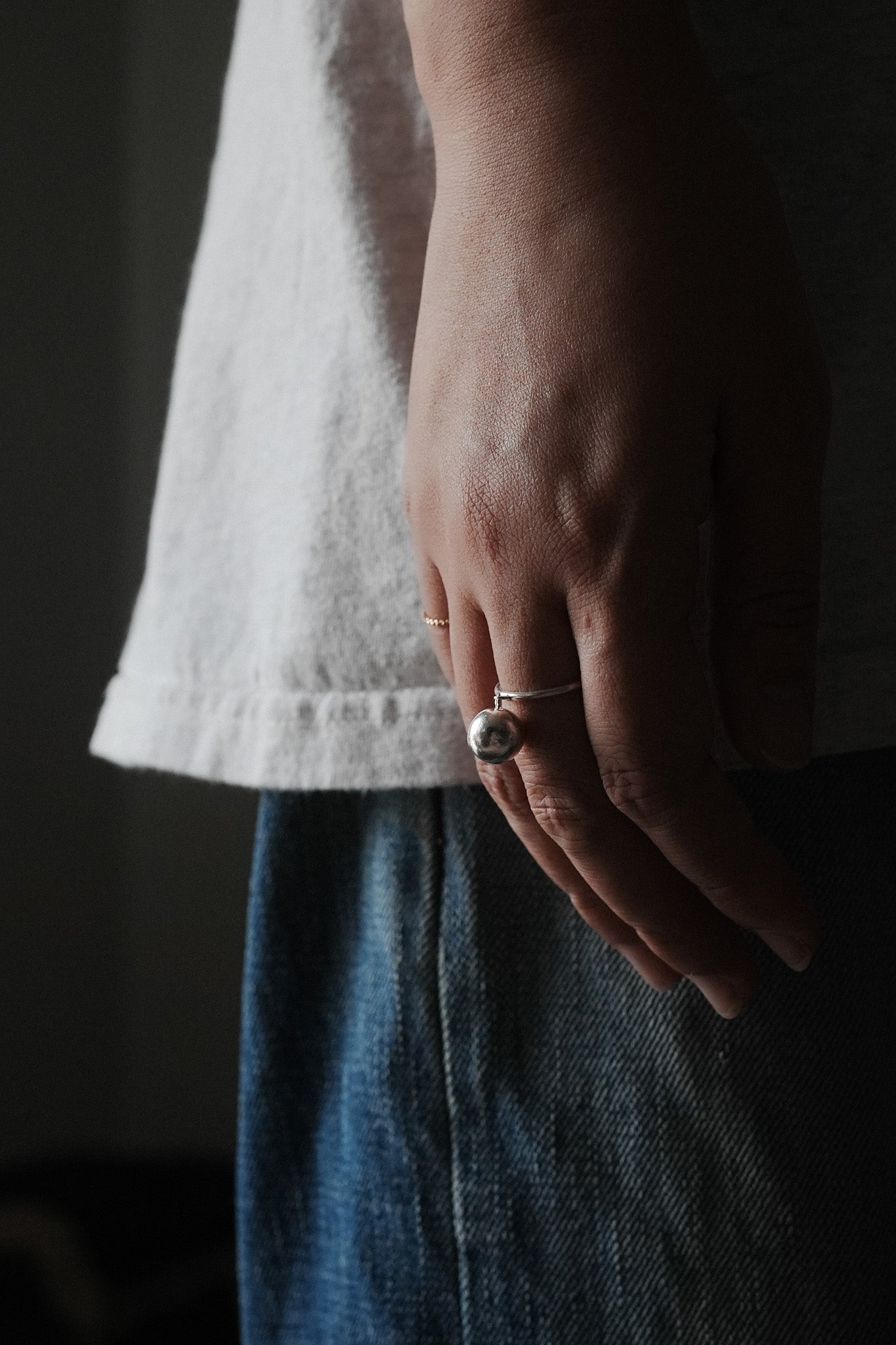 【accessories mau】カレンシルバーボールリング