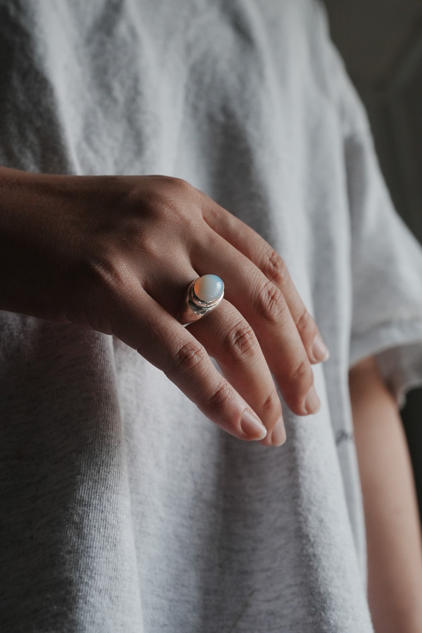 【accessories mau】オパール シルバーリング #13