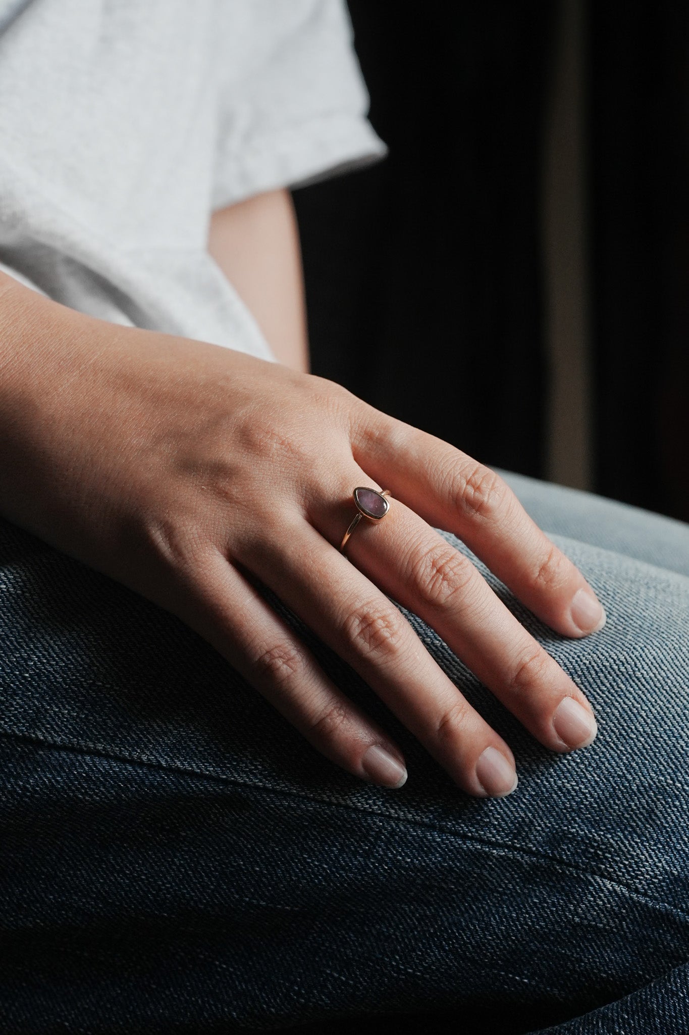 【accessories mau】サファイア リング #13