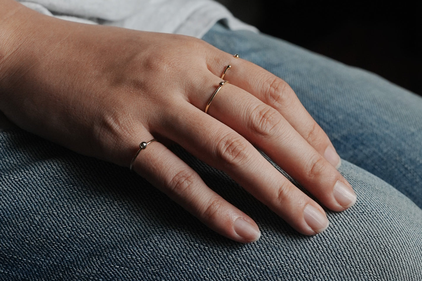 【accessories mau】10K粒リング