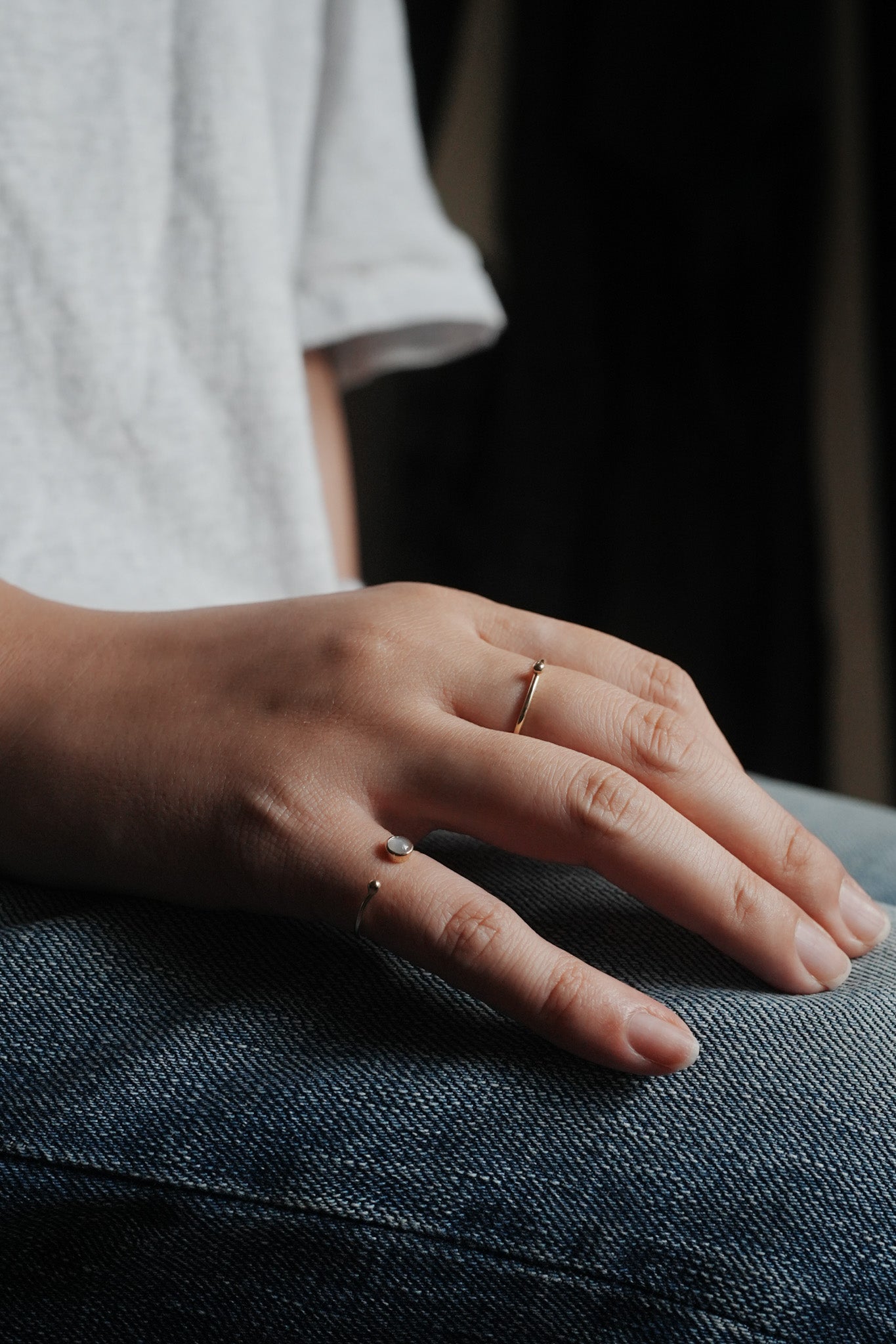 【accessories mau】10K粒リング