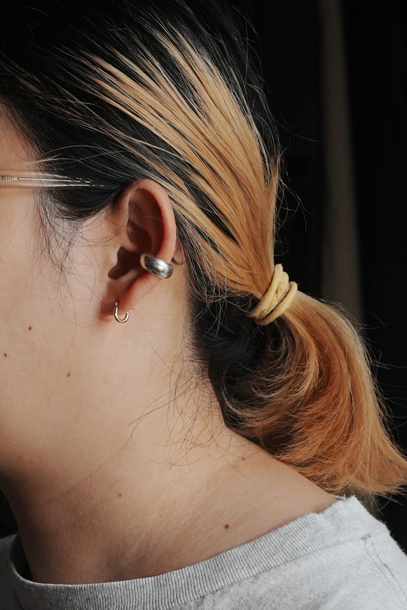 【accessories mau】シルバーイヤーカフ (太)