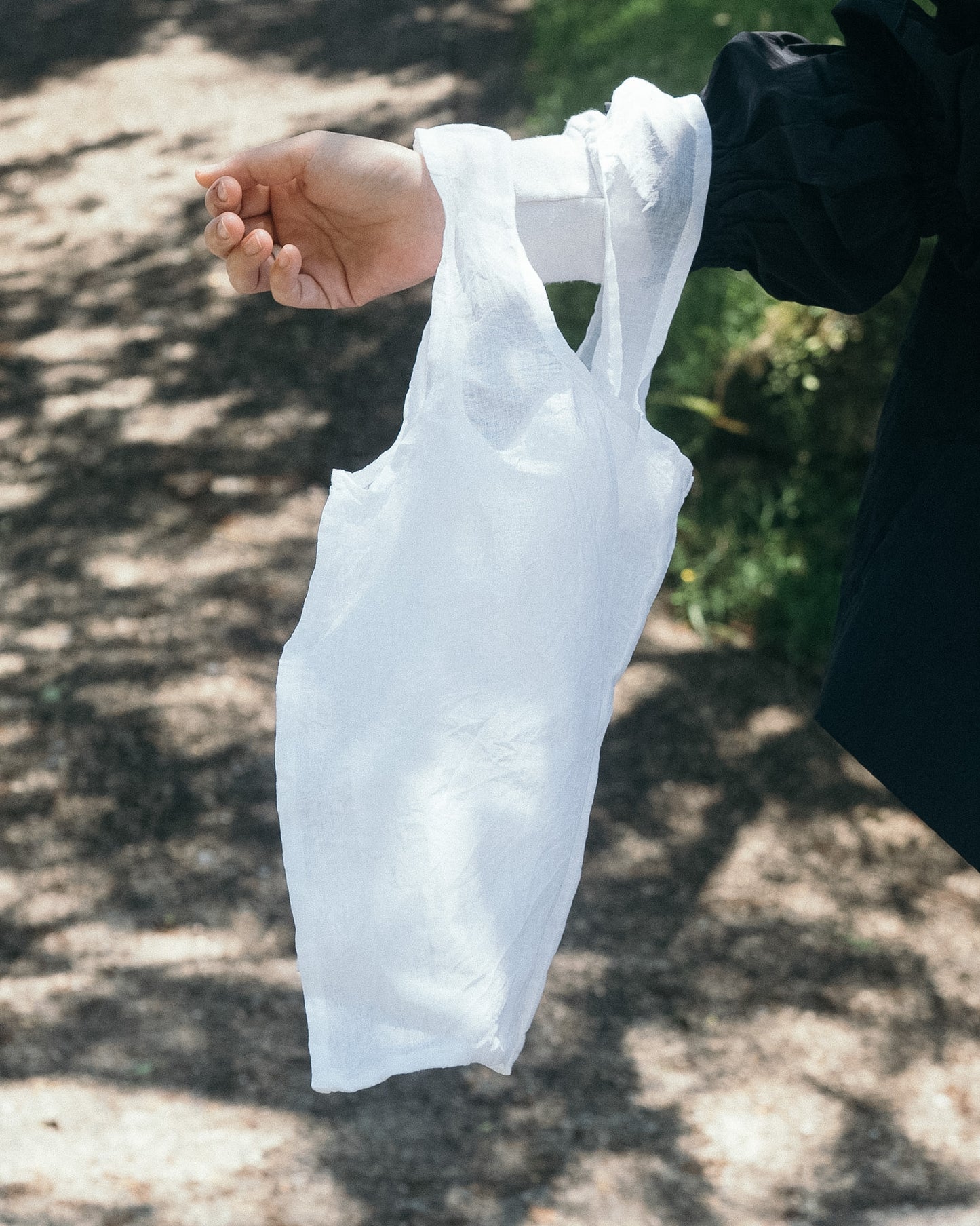 【tsukuroite】cotton organdy tote Lsize