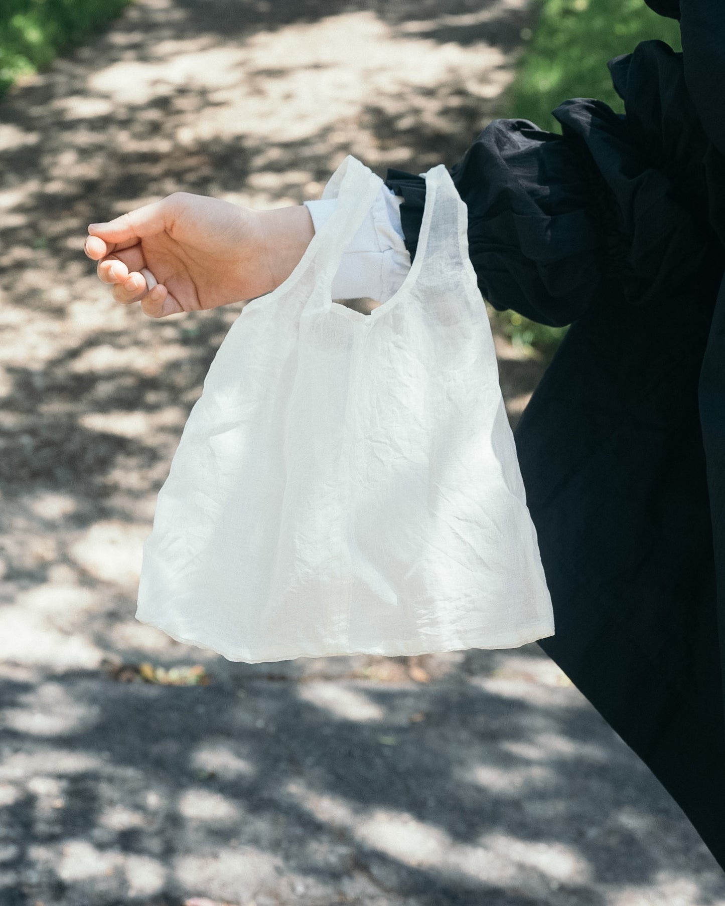 【tsukuroite】cotton organdy tote(mini)