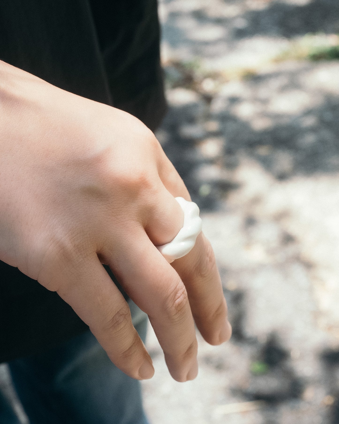 【KÄSI】rope ring gray