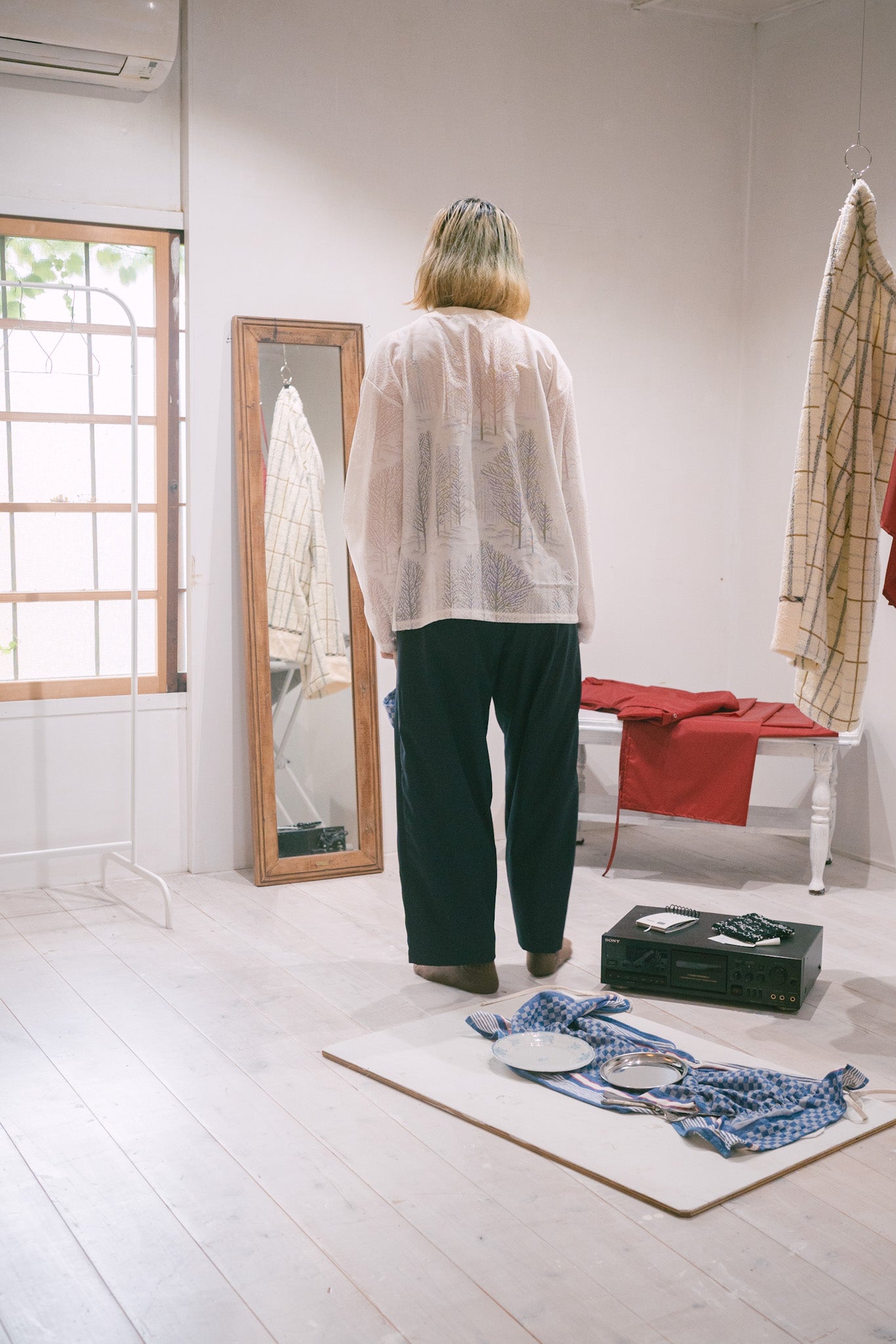 Curtain tee -  long sleeve / Size2