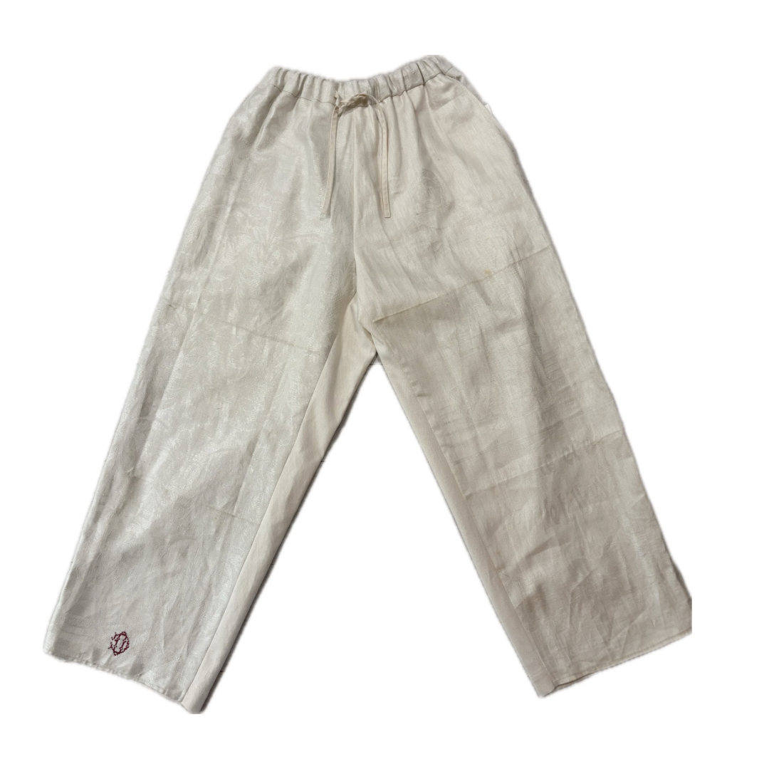 Embroidery towel pants