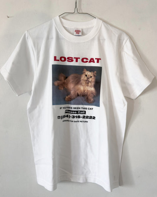 【AKISHIKA DESIGN】 LOST CAT T-SHIRTS
