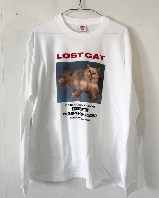 【AKISHIKA DESIGN】 LOST CAT L/S T-SHIRTS