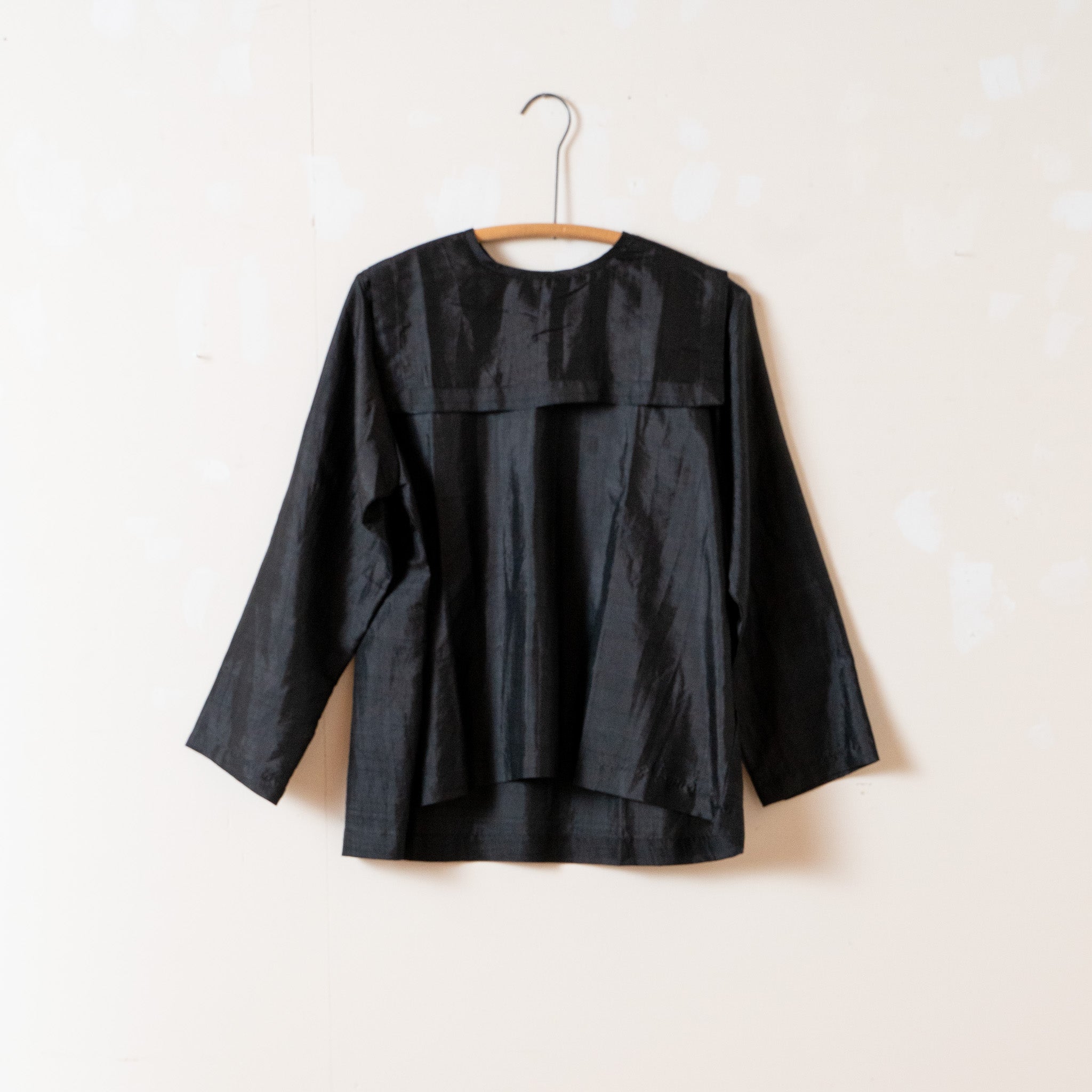 BUNON Khadi Silk Back Button Sailor Blouse